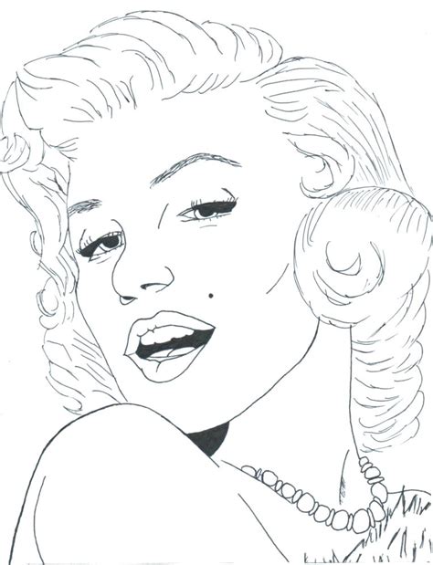 marilyn monroe coloring pages