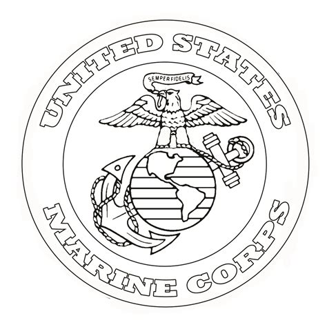 marine corps coloring pages