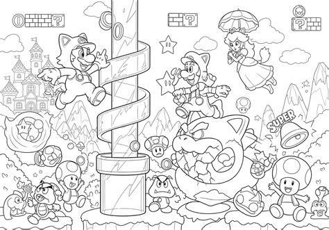 mario 3d coloring pages
