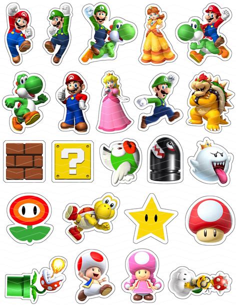 mario bros free printables