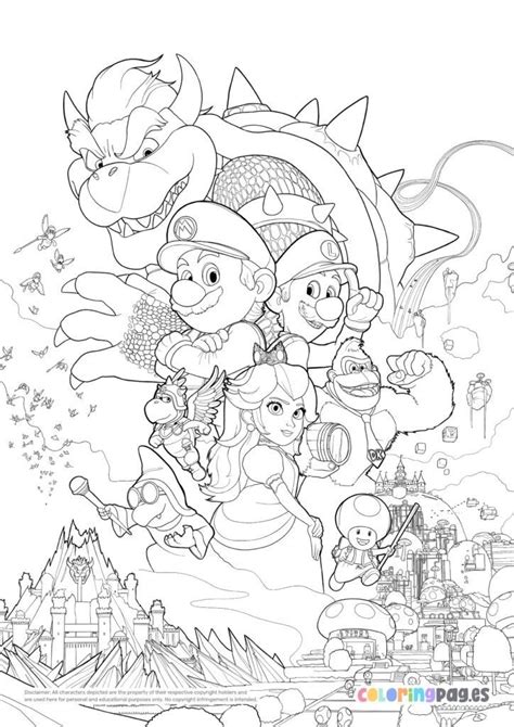 mario brothers coloring book