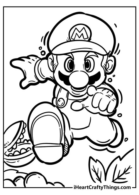 mario coloring pages printable free