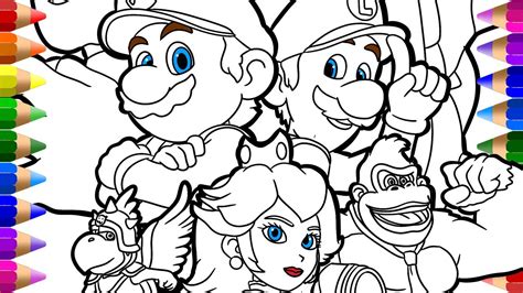 mario drawing pages