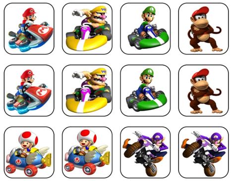 mario kart printable images