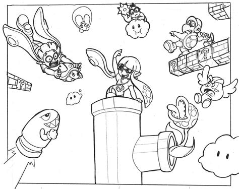 mario maker 2 coloring pages