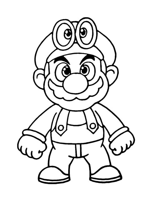 mario odyssey coloring pages