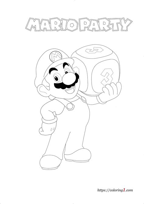 mario party coloring