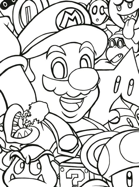 mario party coloring pages