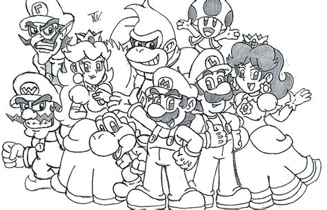 mario party superstars coloring pages