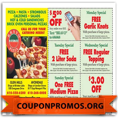 Mark S Pizza Coupons Printable