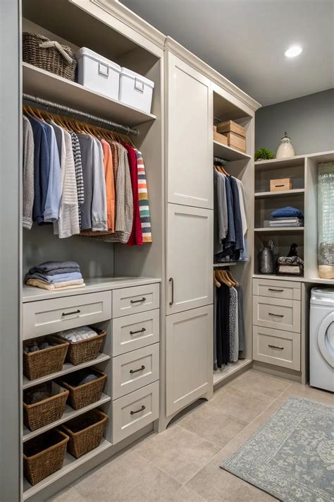 master closet laundry room combo