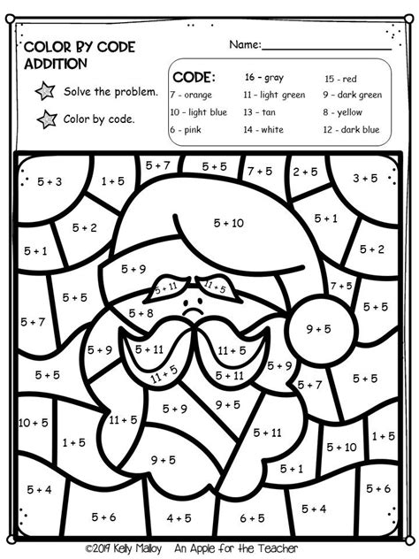 math christmas coloring pages