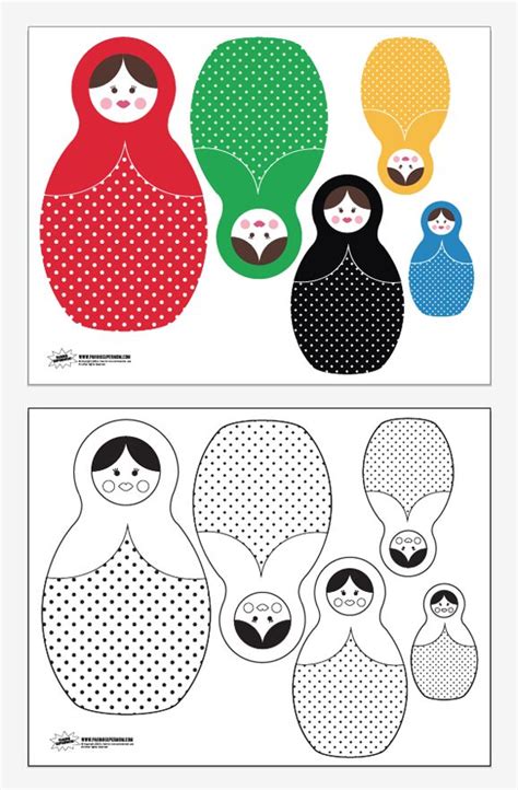 Matryoshka Doll Template