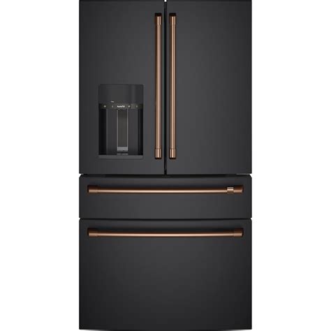 matte black refrigerator