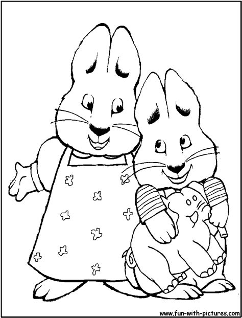 max and ruby coloring pages