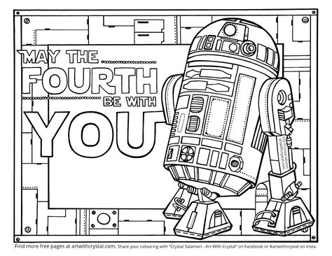 may the fourth be with you coloring pages