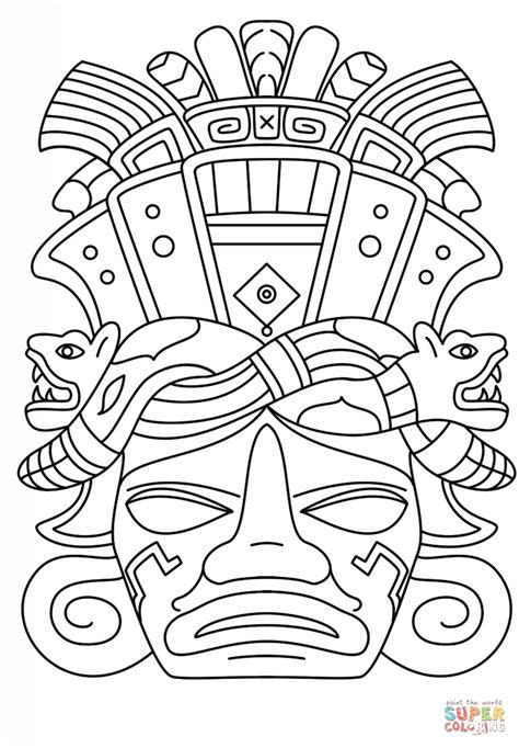 mayan coloring pages