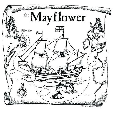 mayflower printable coloring pages