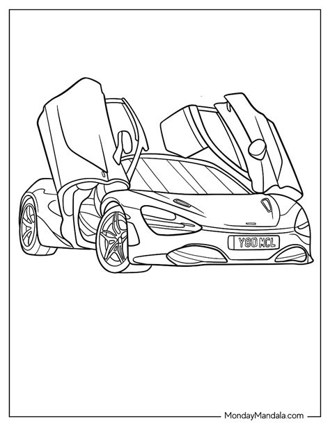 mclaren coloring pages