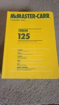 Mcmaster Carr Catalog 125