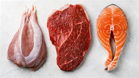 Picture depicting meat vs fish