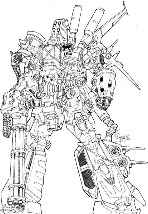 mech coloring pages