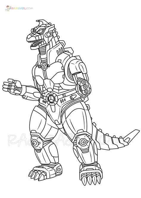 mechagodzilla coloring pages