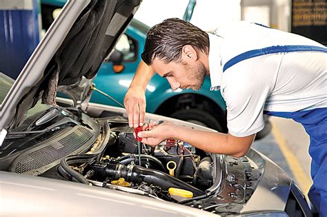 Mechanic repairing a car