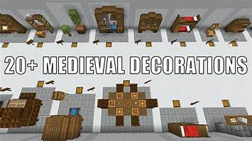 Minecraft Medieval Decorations