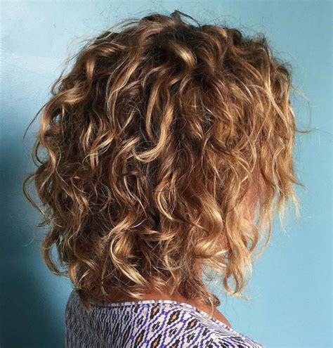 medium length bobs for curly hair