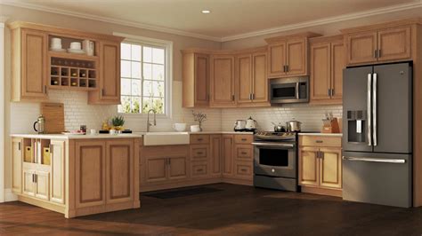 medium oak kitchen cabinets