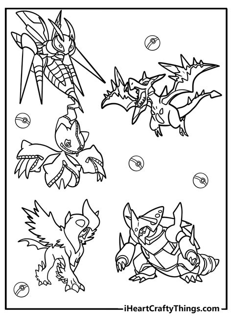 mega pokemon coloring pages