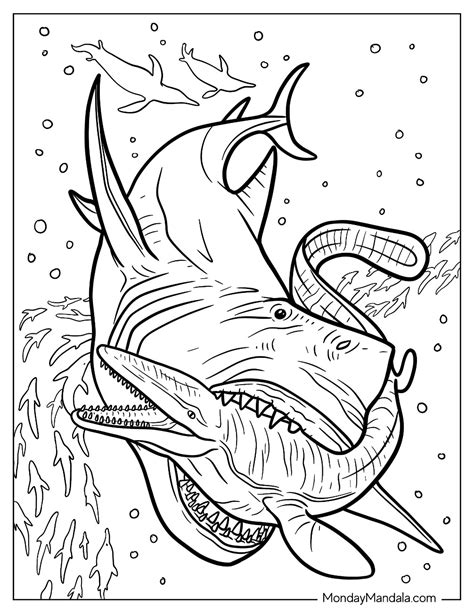 megalodon coloring sheet