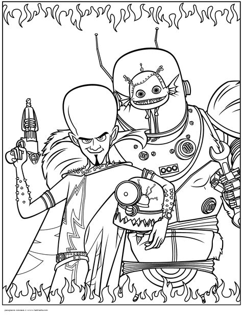 megamind coloring pages