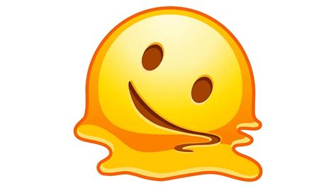 melting face emoji