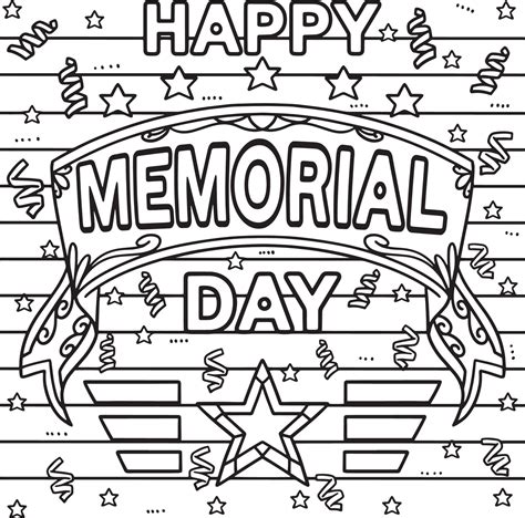 memorial coloring pages