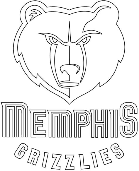 memphis grizzlies coloring pages