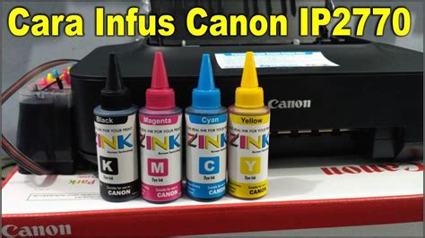 Mengganti Tinta Canon IP2770 Infus