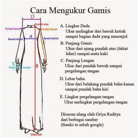 Mengukur Gamis