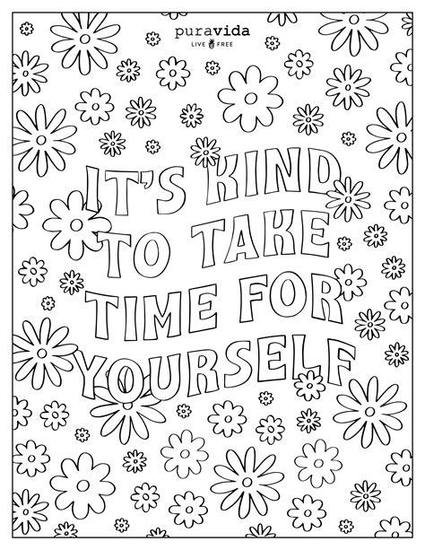 mental health coloring sheets