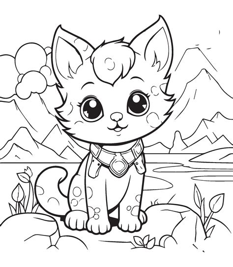 meow coloring pages