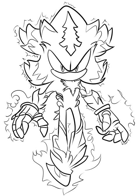 mephiles the dark coloring pages