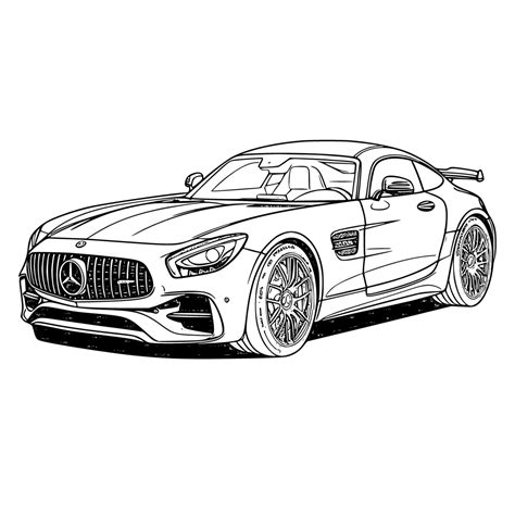 mercedes coloring pages