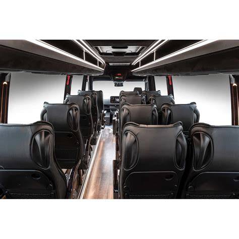 Interior view of a Mercedes Sprinter van's driver cabin