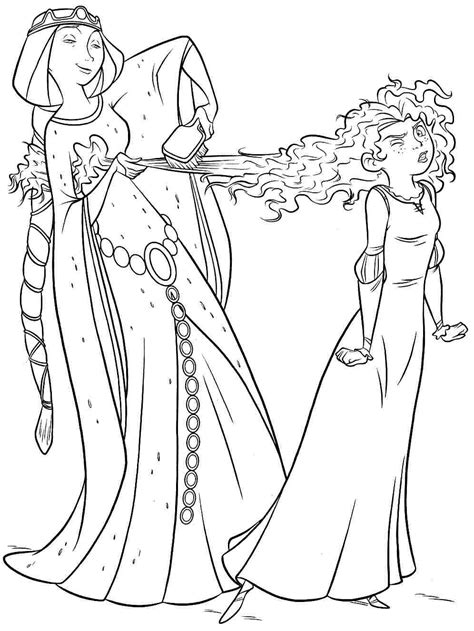 merida brave coloring pages