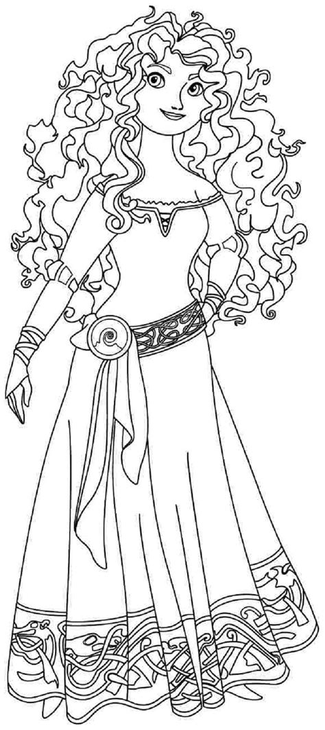 merida coloring pages