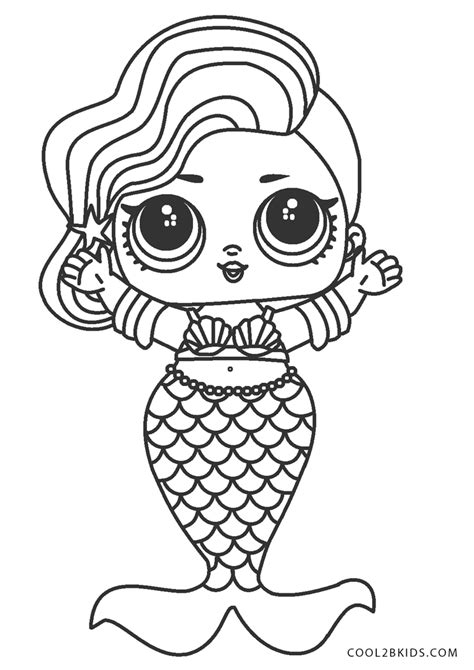 mermaid lol coloring pages