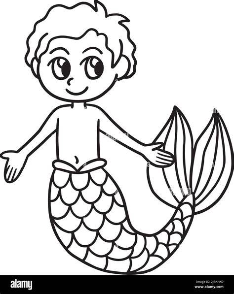 merman coloring pages