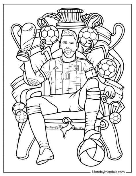 messi coloring pages 2020