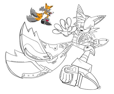 metal tails coloring pages